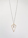 Gold & Silver Arrowhead Necklace