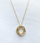 Three Ring Crystal Necklace